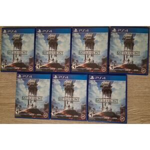 Lot Of 7 Copies Of EA  Star Wars Battlefront PS4 CIB UNTESTED Pre-owned Complete